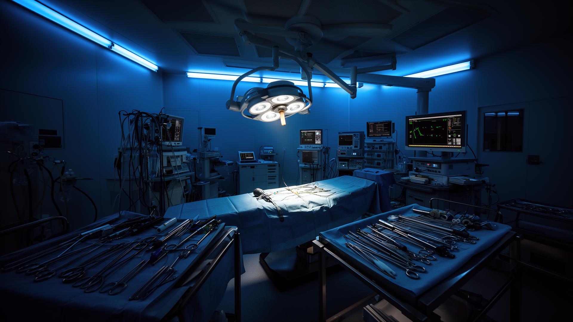 Centro cirúrgico com tecnologia médica avançada